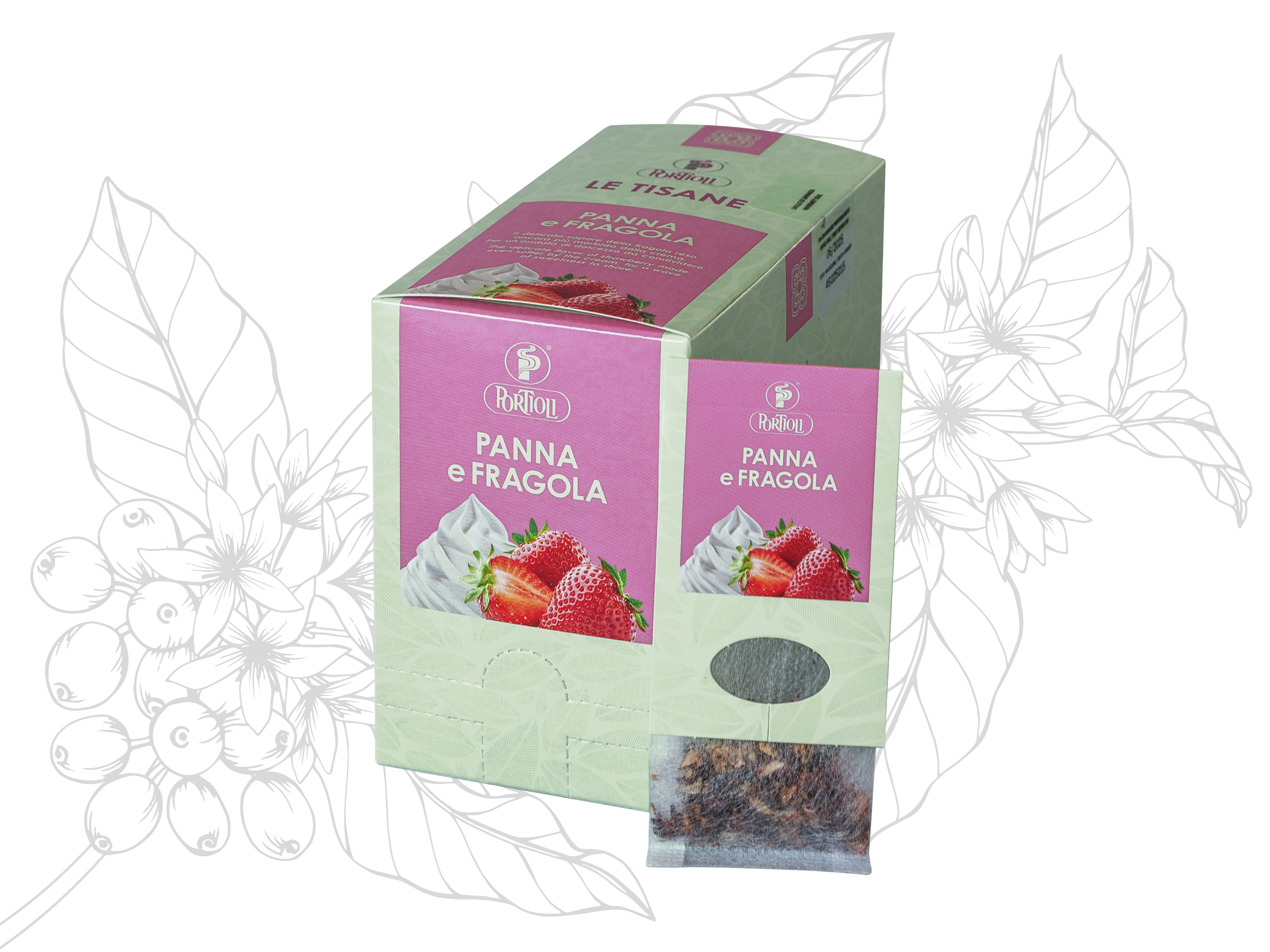 Portioli Panna e Fragola Herbal Tea